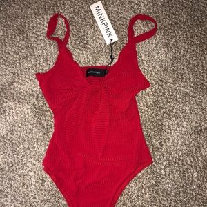 Red bodysuit